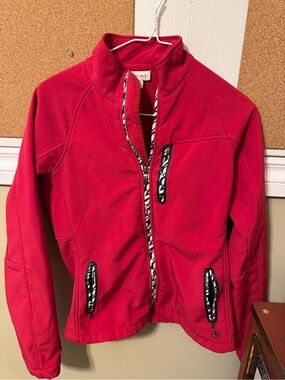 Ariat Bright Pink Full-Zip Softshell Jacket